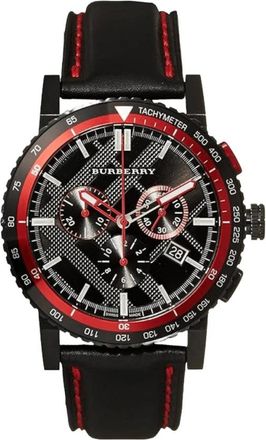 Burberry The City Chronograph - Heren - Horloges - Zwart - ONE Size - Leer - Accessoires