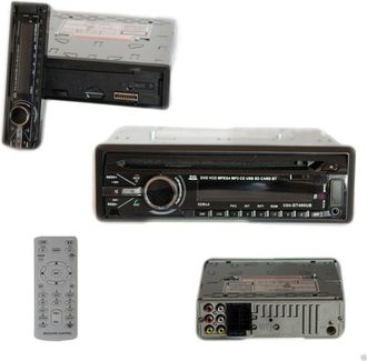 Trade Shop Trade Shop - Autoradio Stereo Bluetooth Frontalino Estraibile Fm Mp3 Usb Cd Lcd Dvd 52wx4