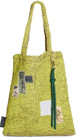 Song for the Mute Shopper van imitatielamswol - Geel