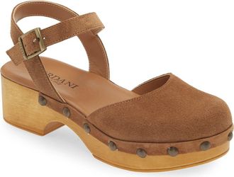 Cordani Winston Ankle Strap Platform Clog in Crosta Clove at Nordstrom, Size 39