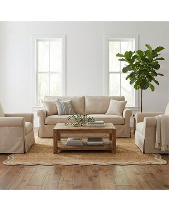 LR Home Lr Home Rivoli Farmhouse Bordered Handmade Area Rug
