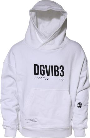 Dolce & Gabbana Witte Hoodie Mannen Sweatshirt Sweater - Heren - Hoodies - Wit - M - Hoodies & sweatvesten