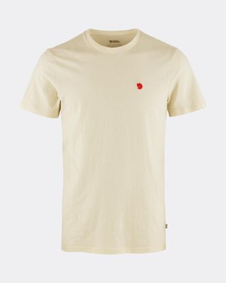 Fj&auml;llr&auml;ven Mens Hemp Blend T-Shirt - White Cotton - Size X-Large