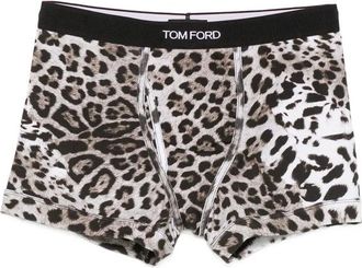 Tom Ford Leopard Katoenen Boxer Briefs - Heren - Onderbroek - Veelkleurig - XL - Katoen - Ondergoed