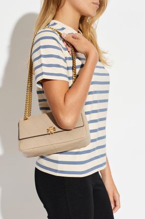 Tory Burch Charlie Small Bag, Womens, Beige