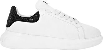 Philipp Plein Low Top Sneakers Mix Strass - Dames - Sneakers - Wit - 37 EU - Leer - Schoenen