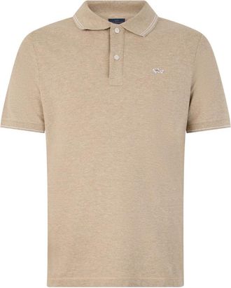 Paul & Shark Katoenen Polo - Heren - Polos - Beige - 4XL - Katoen - Tops