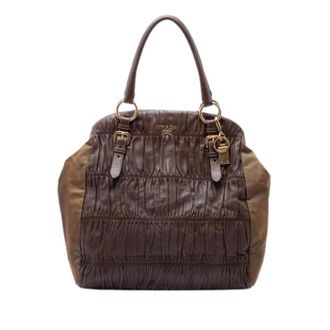 Prada Pre-owned Tote Bag - Dames - Pre-owned - Bruin - Maat: ONE Size Leer