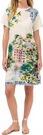 Johnny Was Crew Neck Tee Dress In Ondora