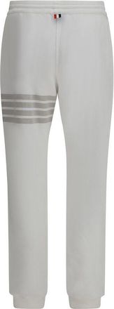 Thom Browne Striped Cotton Joggers - White