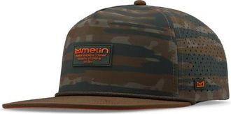 Melin Hydro Coronado Brick Camo Snapback Hat in Everglade Camo at Nordstrom, Size Medium