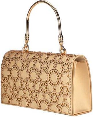 Lady Couture Rhinestone Covered Clutch Bag in Gold at Nordstrom, Size Small