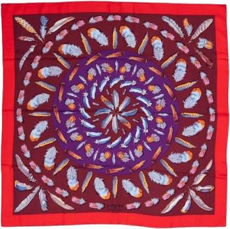 Herm&egrave;s Pre-owned Plumes II Silk Scarf - - Pre-owned - Donna - Multicolore - ONE SIZE