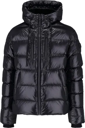 Mackage Black Victor Quilted Hooded Down Jacket