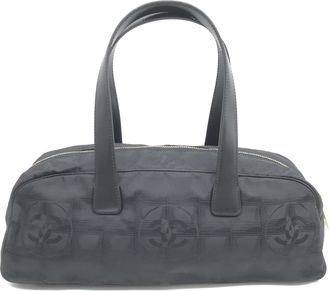 Chanel Black Nylon Travel Womens Handbag (Pre-Owned)