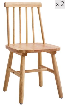 Nordlys Set 2 sillas para ni&ntilde;os en madera