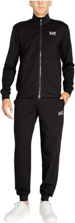 Emporio Armani Trainingsset - Heren - Trainingspakken - Zwart - 2XL - Katoen - Fitness