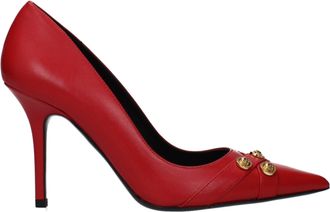 Versace Red Leather High Heel Womens Pumps