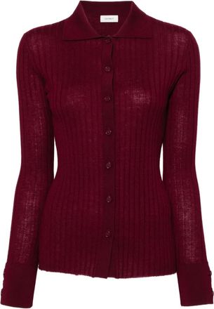 Lisa Yang Aria vest met kraag - Rood