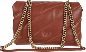 Pinko Pinko Crossbody Bags - Love Classic Puff Maxi Quilt Bag Brown - Gr. unisize - in Braun - für Damen
