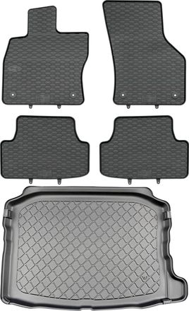 OEM Juego De Alfombrillas De Goma Para Coche Y Alfombrilla Para Maletero Para Seat Le&oacute;n Iv Kl Hatchback A Partir De Marzo De 2020
