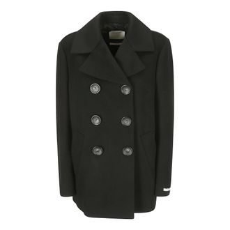 Sportmax Dames, Mantels, Zwart, Maat: XS