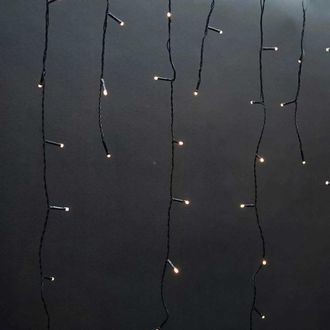 Nedis Luz Decorativa De Carambano 180 Led Blanco Calido 590 Metros Efectos De Luz 7 Adaptador De Corriente