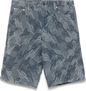 Daily Paper Clothing Shorts met camouflageprint - Blauw