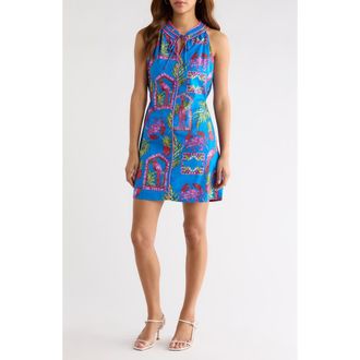 Sugarlips Bally Tropical Gloria Dress in Pink-Blue-Green at Nordstrom, Size X-Small