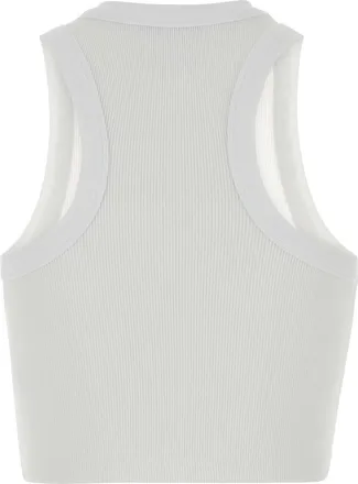 Givenchy Womens Tank Top White Cotton Elastane Sweater