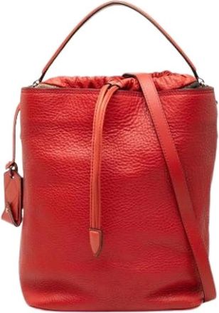 Burberry Pre-owned Ashby Bucket - Pre-owned - Mujer - Rojo - ONE SIZE