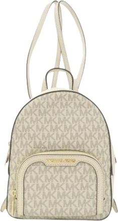 Michael Kors Pre-owned Backpacks, female, White, Size: ONE SIZE Pre-owned Leather Backpack