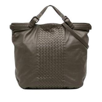 Bottega Veneta Pre-owned Tote Bags, female, Brown, Size: ONE SIZE Pre-owned Leather Tote