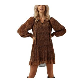 Suncoo Kleedjes, Dames, Bruin, L, Cristal Mini Jurk