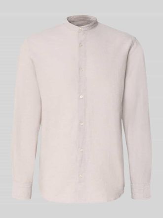 Jack & Jones Jack & Jones Freizeithemd mit Leinen-Anteil Modell BREEZE in Sand, Gr&ouml;&szlig;e XXL