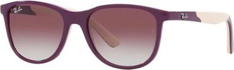 Ray-Ban Junior Zonnebril Beige Violet/Grijs Violet - unisex - Zonnebrillen - Bruin - 49 MM - Accessoires