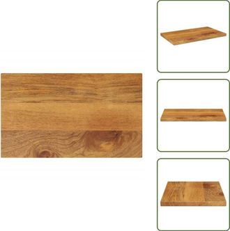 vidaXL Tavolo in legno massello - vidaXL Piano per Tavolo 50x30x3,8 cm Rettangolare Legno Massello Mango - Piano per tavolo