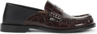 Loewe Campo Flap Back Loafer - Heren - Loafers - Bruin - 41 EU - Leer - Schoenen