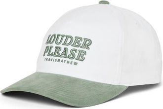 Travis Mathew Louder Please Snapback Baseball Cap in White at Nordstrom