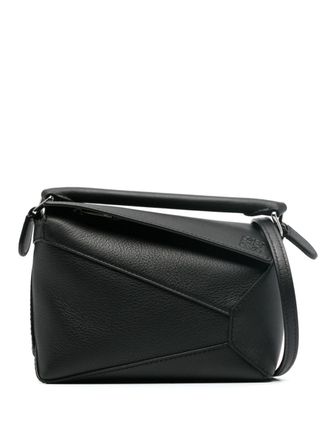Loewe Borsa a spalla mini Puzzle - Nero