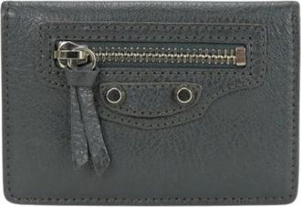 Balenciaga Pre-owned Wallets, female, Gray, Size: ONE SIZE Pre-owned Leather Wallet