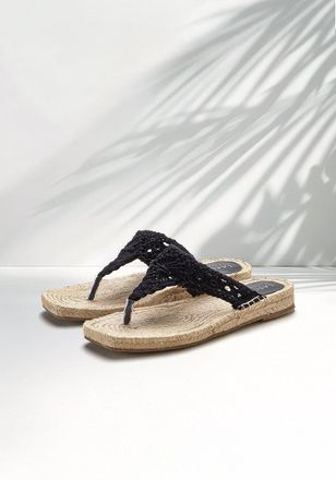 Lascana Womens Braided Raffia Tanals