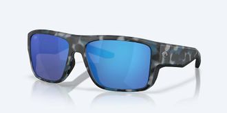 Costa Unisex Taxman Polarized Sunglasses In Deep Water Camo Blue Mirror