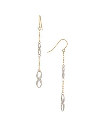 Italian Gold, Inc 10K Double Infinity Dangle Earrings