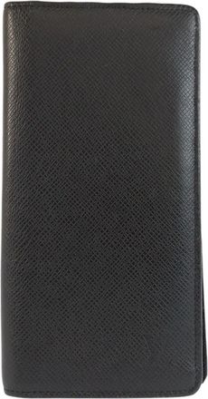 Louis Vuitton Black Noir Taiga Leather Coin Purse/Coin Case (Pre-Owned)