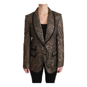 Dolce & Gabbana Dames, Jassen, Geel, Maat: L Zijde