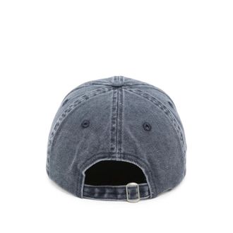 Carne Bollente CAP0105 Washed Cotton Baseball Cap - Navy