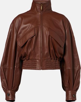 Zimmermann Luna leather bomber jacket