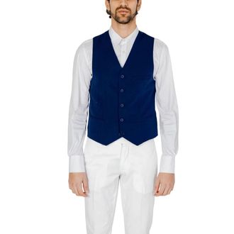 Only & Sons Onseve 0071 22027383 Vest - Heren - Gillet - Blauw - XL - Polyester - Kostuums