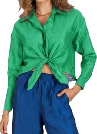 Lavender Brown Aiyana Top In Jade